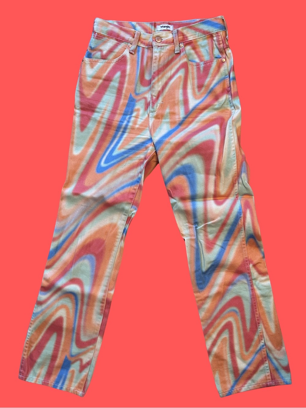 Wrangler Multicolor Tie-Dye High-Rise Jeans